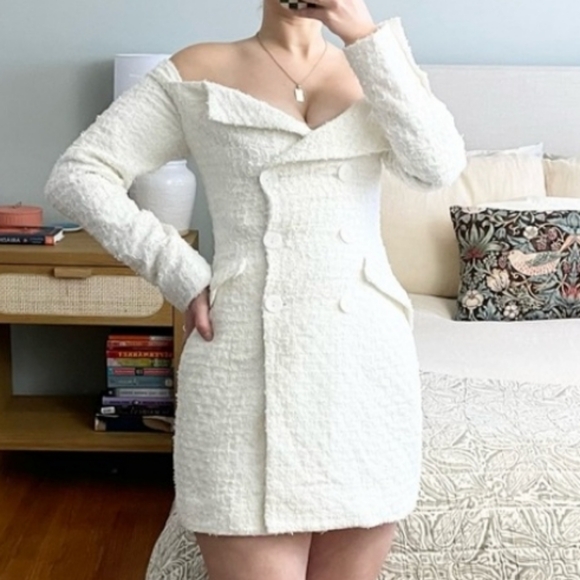 House of CB XS Nia Tweed Blazer Dress - Picture 5 of 11